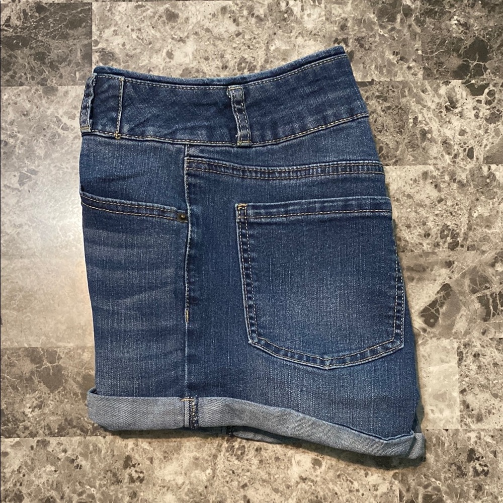 BLUESPICE High-Waisted Rolled Cuff Denim Shorts - Size 5